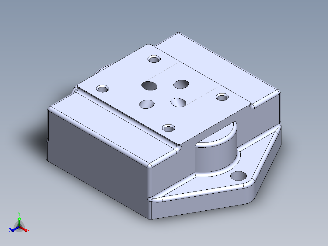 BR-NG6 后副板正等轴测图