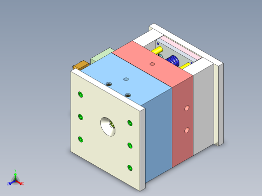 暖风机支架（后模大滑块）