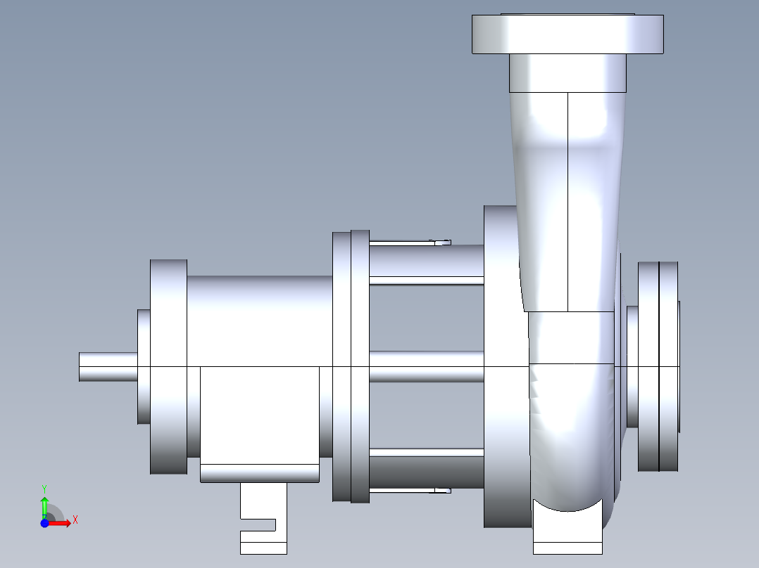 离心泵模型前视图