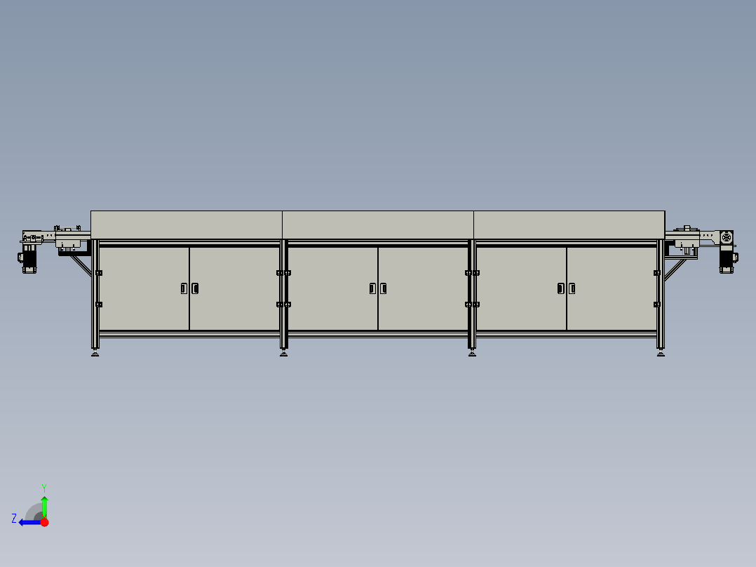 框架+线体右视图