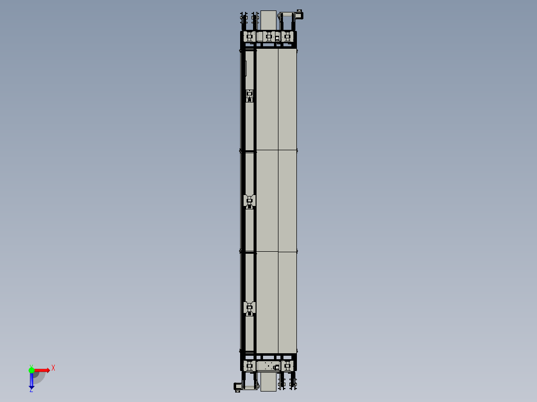 框架+线体俯视图