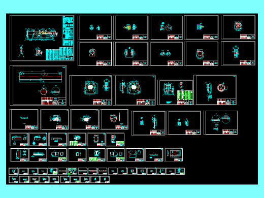 壳管式冷凝器整套图