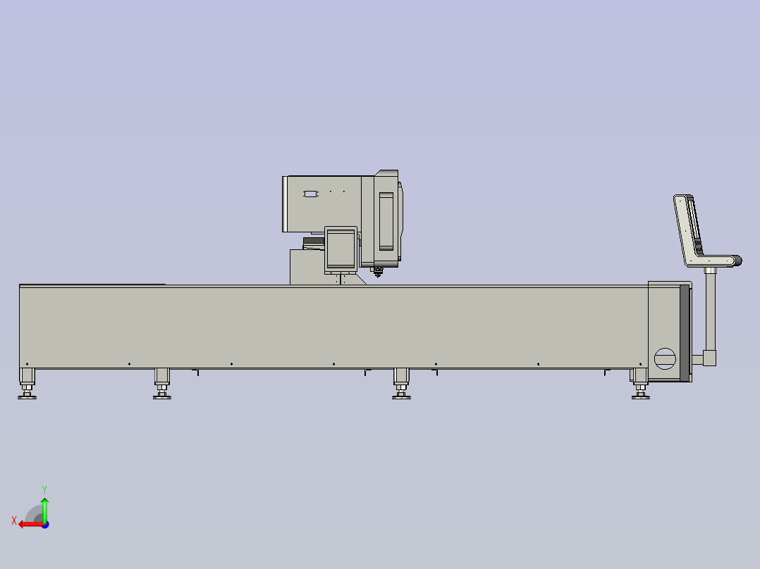 大功率智能光纤金属激光切割机工业不锈钢碳钢自动切割后视图