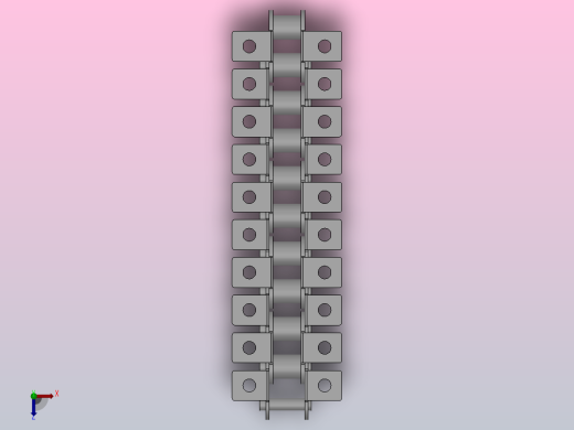 标准系列附件链条DCA10A-A1-1-10俯视缩略图