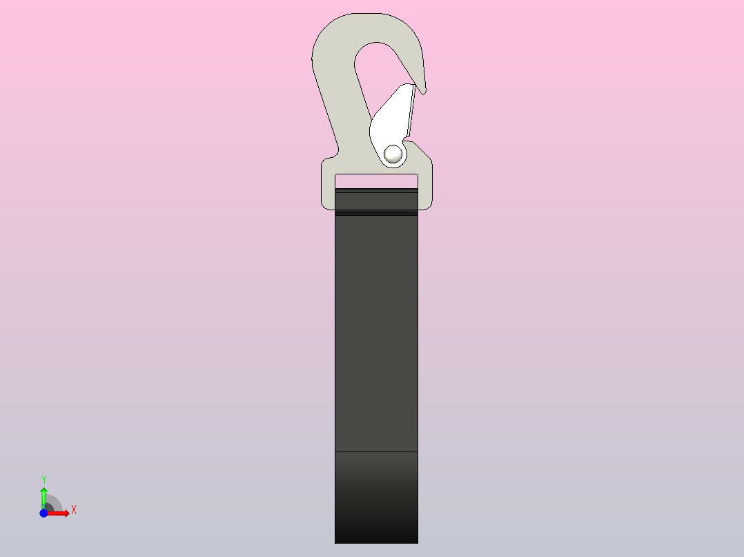 索具吊索钩，前视图