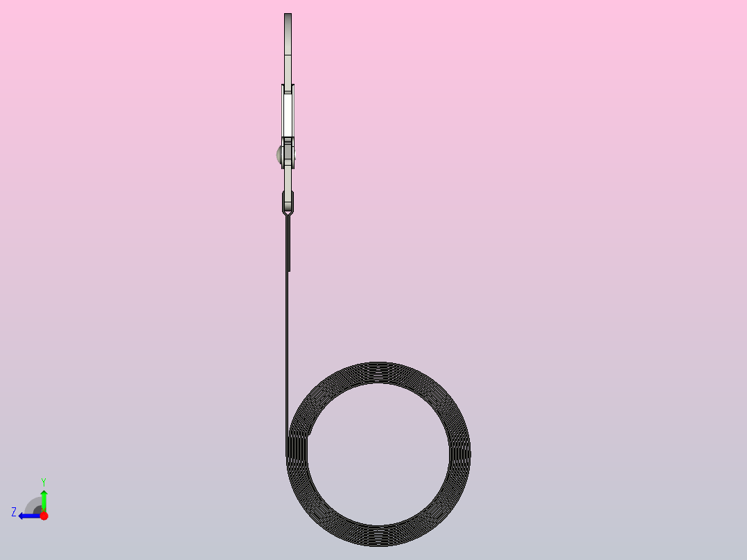 索具吊索钩，右视图