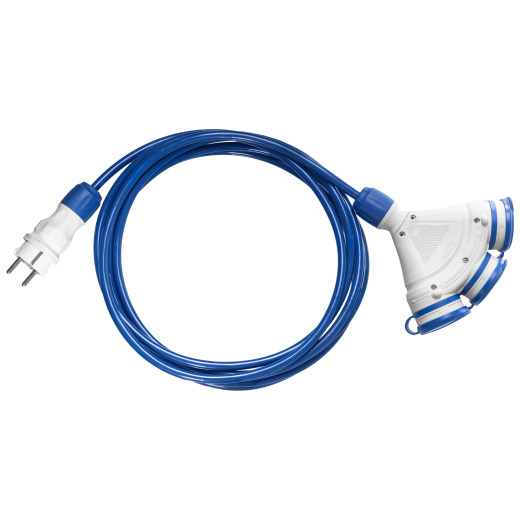 延伸引线；3 x 2.5 mm2；插座3个；PUR蓝色；5m；16A缩略图