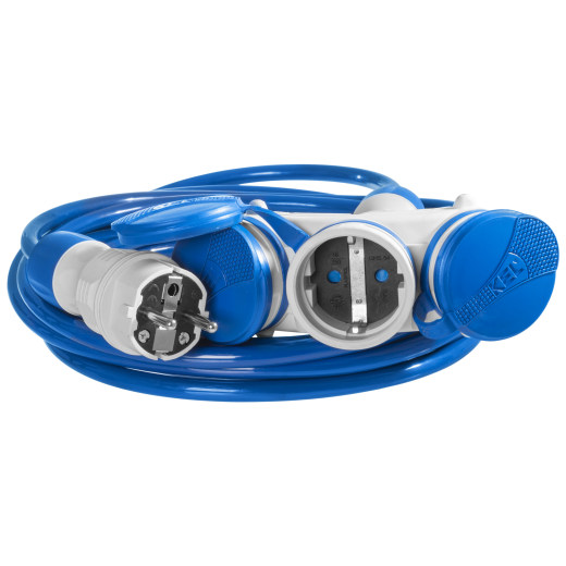 延伸引线；3 x 2.5 mm2；插座3个；PUR蓝色；5m；16A缩略图