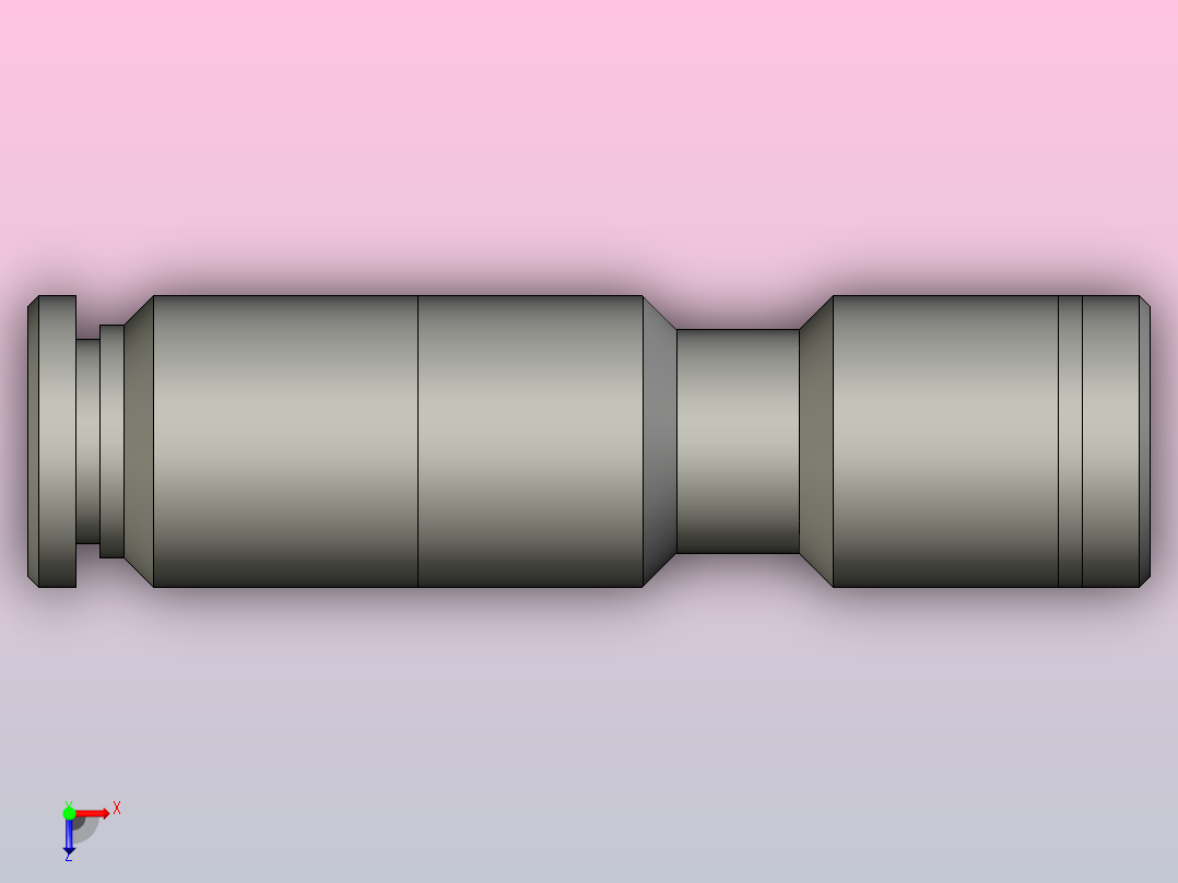 单向直通[CVPU 8]俯视图
