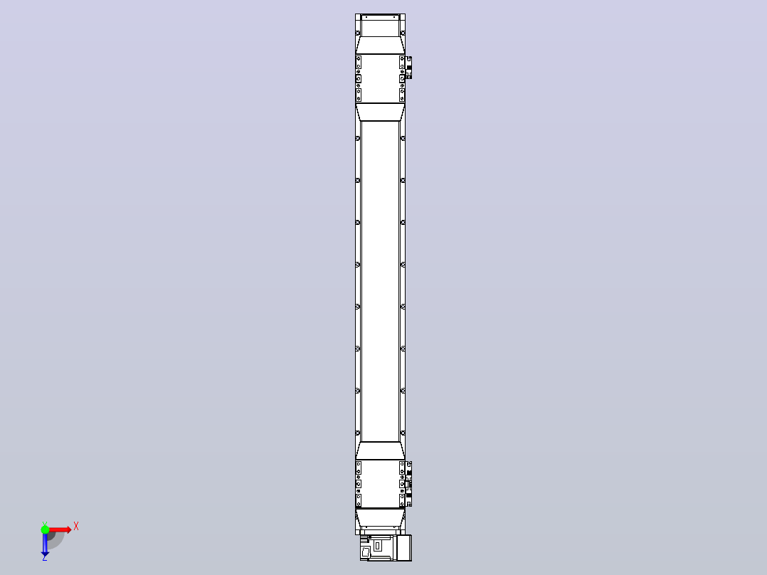 皮带直线轴双滑块型TPA-GCBS-120-P70-L375-RU-M20-N3俯视图