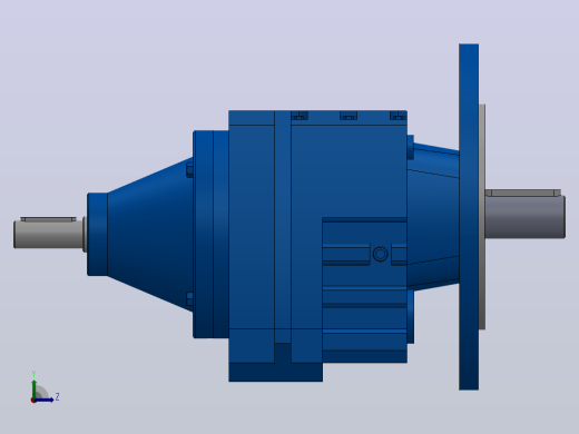 RFS37法兰轴伸式斜齿轮减速机RFS37-3.37-M1-Φ200左视缩略图