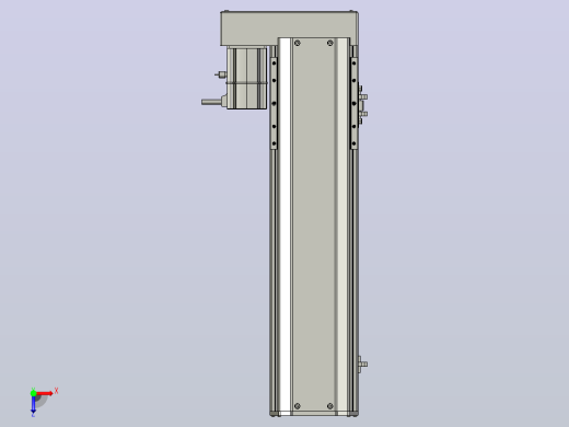 SYS14-350-BL-200W滚珠花健、支撑座、滚珠丝杠、交叉导轨、直线模组.STEP俯视缩略图