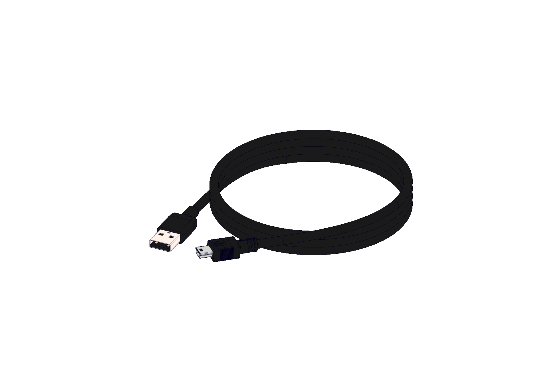 USB-A转迷你USB-B电缆-12
