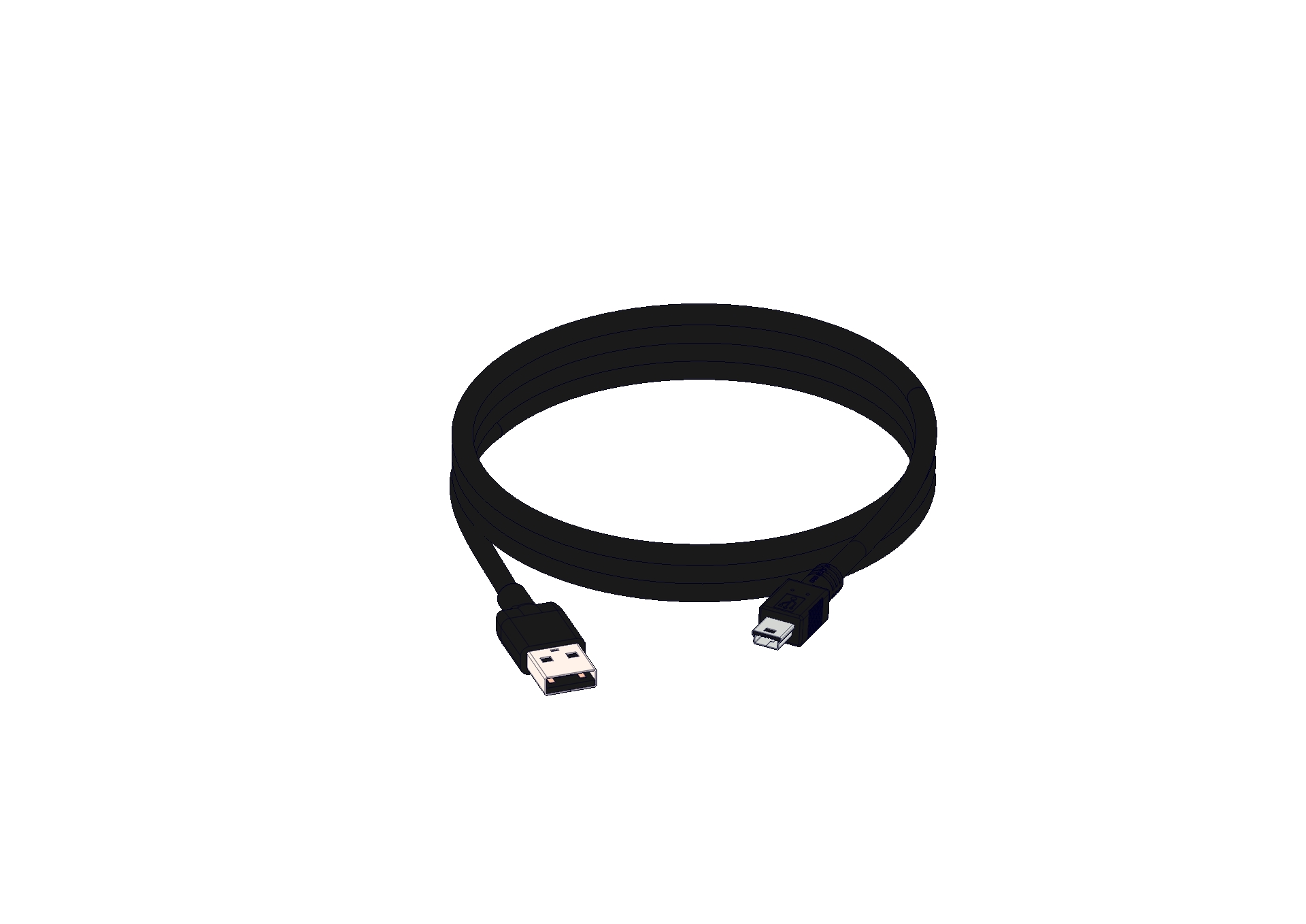 USB-A转迷你USB-B电缆-12