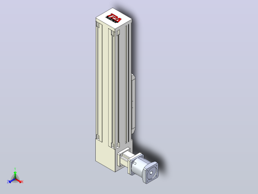 伺服电机集成皮带传动直线执行器TPA-OCB-140-256-L150-DL-J90-N3正等轴测缩略图