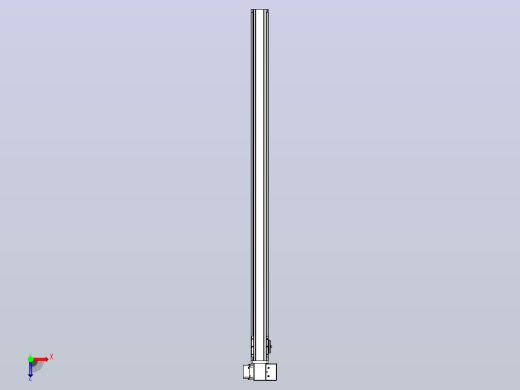 皮带直线轴半封闭可选导轨TPA-HNB-65S-90-L1200-RP-Y-P20-N3俯视缩略图