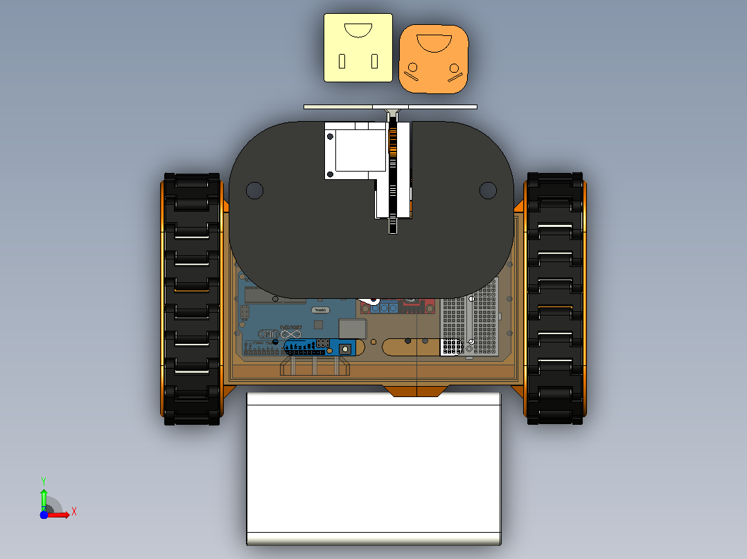 DIT履带小车前视图