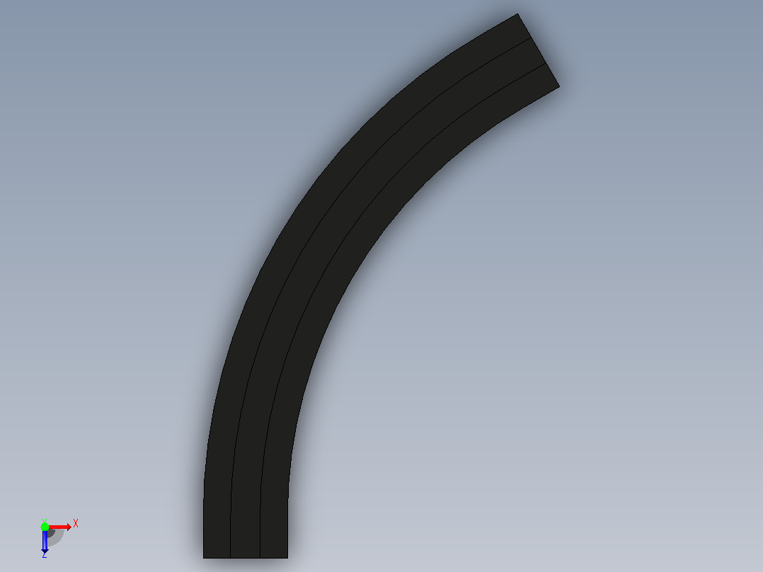 ZWGD-1873-K325-TA60-R610-N1-C1转弯轨道(无轴承)俯视图