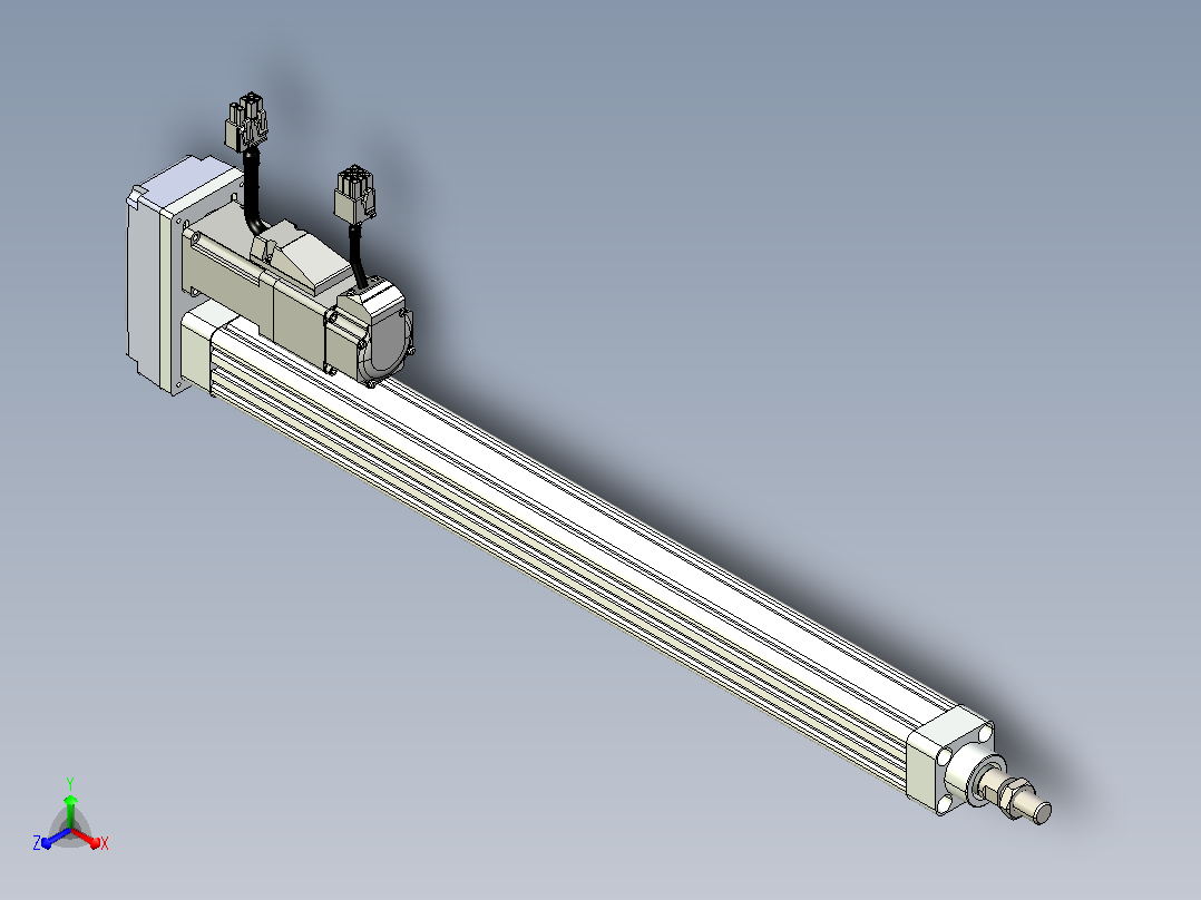 轻载电动缸TPA-ESR25-1002C-L400-MR-W-P10-C3主视图