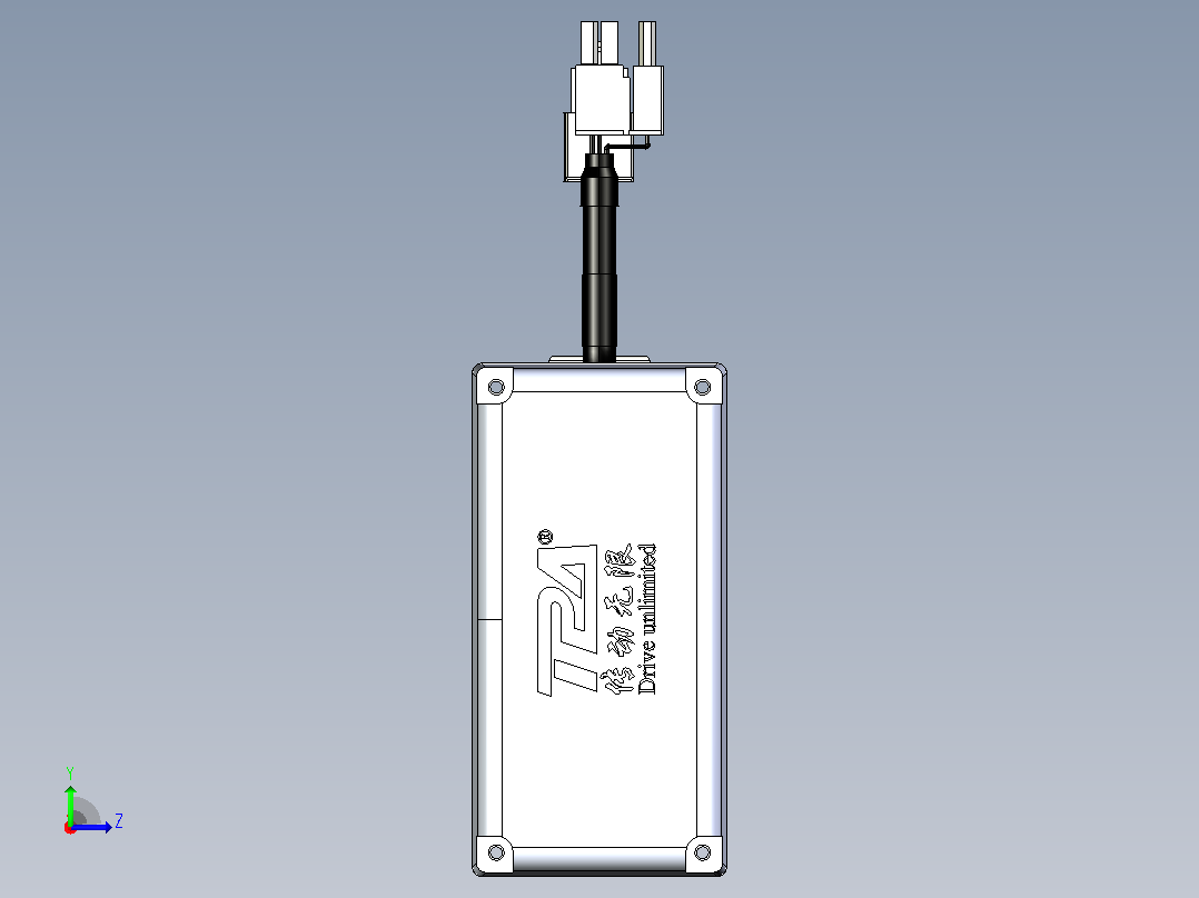 轻载电动缸TPA-ESR25-1002C-L400-MR-W-P10-C3左视图