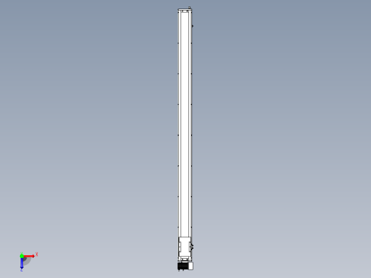 SCM14-2150-RU滚珠花健、支撑座、滚珠丝杠、交叉导轨、直线模组俯视缩略图