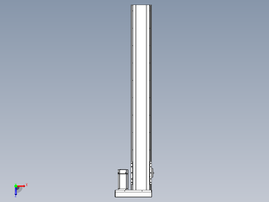 日规模组半封闭丝杆TPA-HNR-120D-1610C-L850-ML-Y-P40-N3俯视图