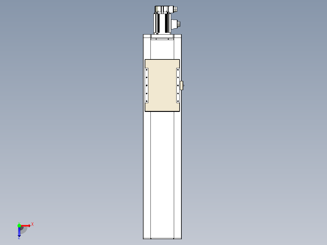 滚珠丝杠直线轴带导轨全封闭TPA-HCR-220D-3210C-L700-M-C-P1K-N3俯视图