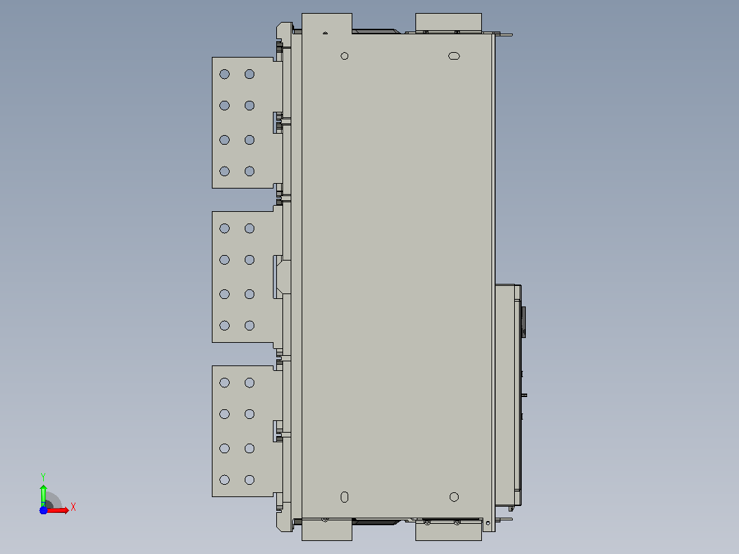 NA1-6300X-4000～5000 3P抽屉万能式断路器三维模型202202前视图