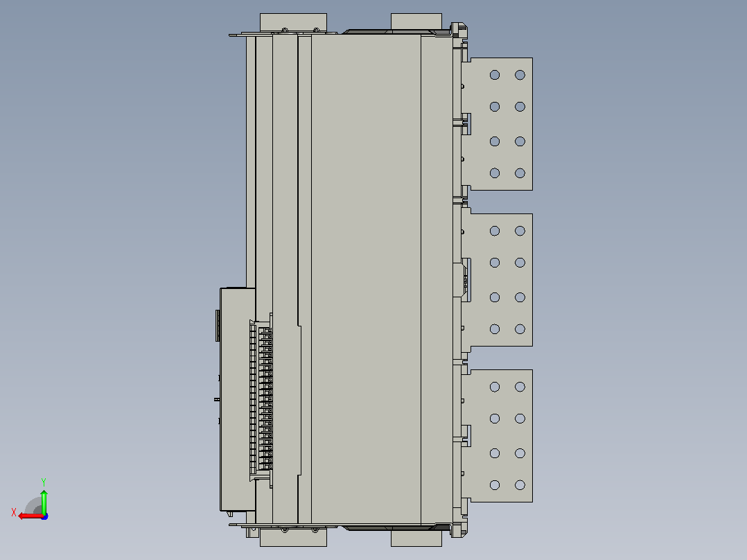 NA1-6300X-4000～5000 3P抽屉万能式断路器三维模型202202后视图