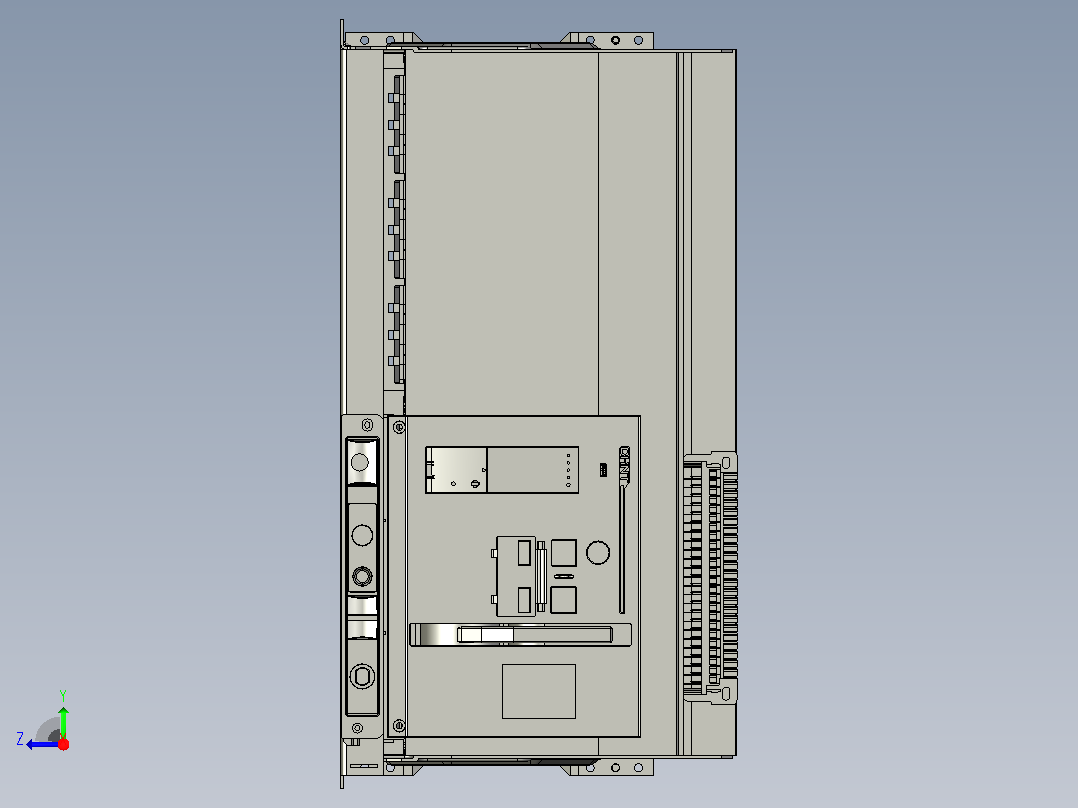 NA1-6300X-4000～5000 3P抽屉万能式断路器三维模型202202右视图