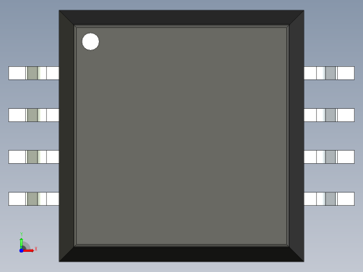 106x SOIC 封装（小外形集成电路）SOIC127P1041X445-8N前视缩略图