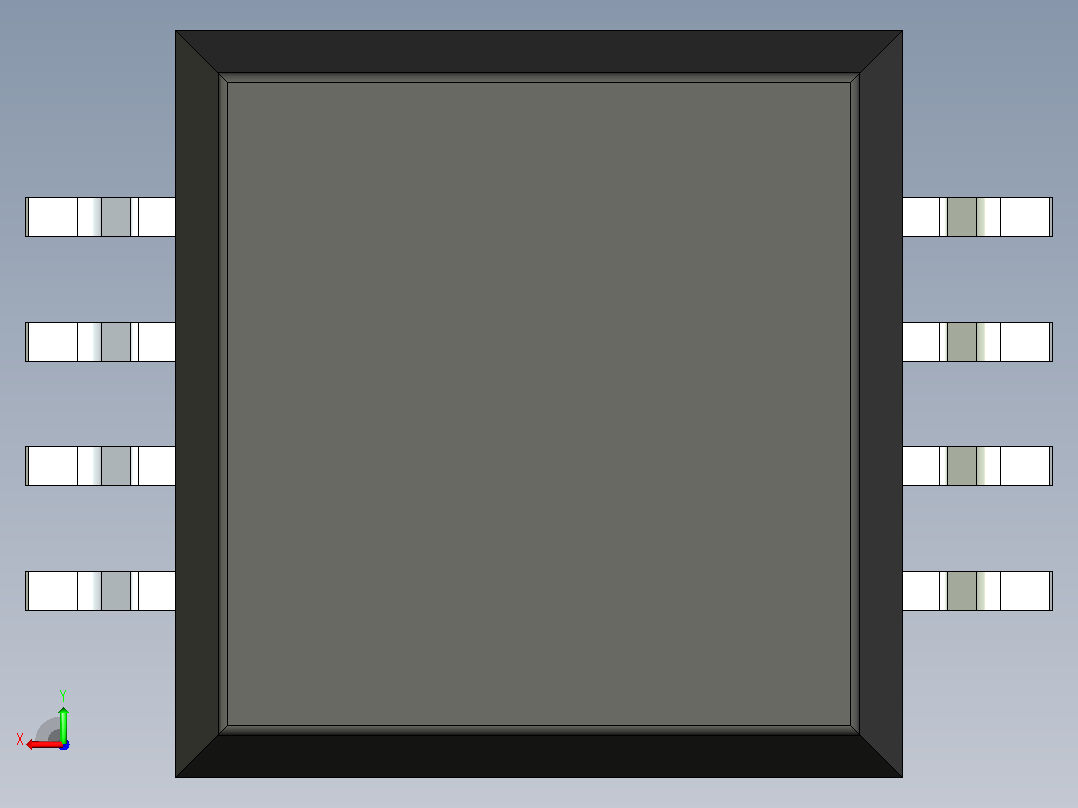 106x SOIC 封装（小外形集成电路）SOIC127P1041X445-8N后视图