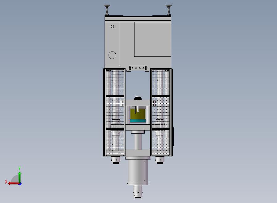A08-冲凸台液压机 1双杠卧式侧面加工机后视图
