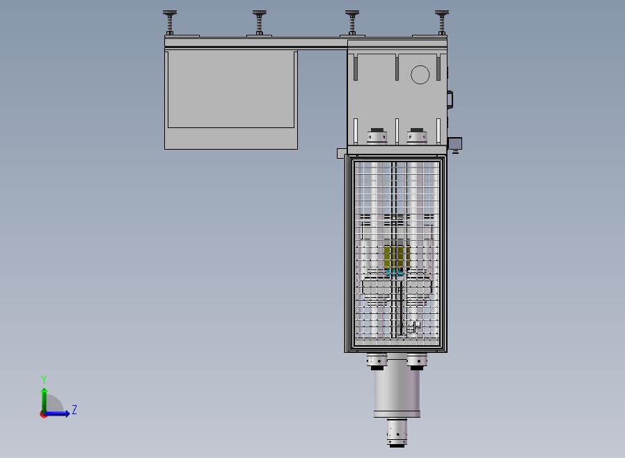 A08-冲凸台液压机 1双杠卧式侧面加工机左视图