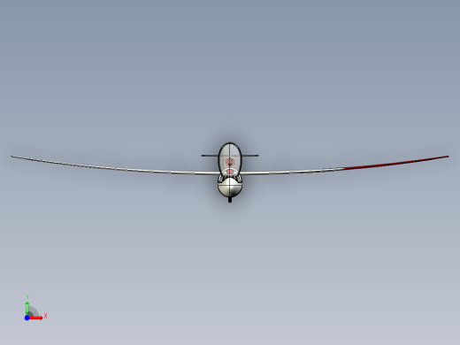 137-sail-plane INV IGS STL前视缩略图