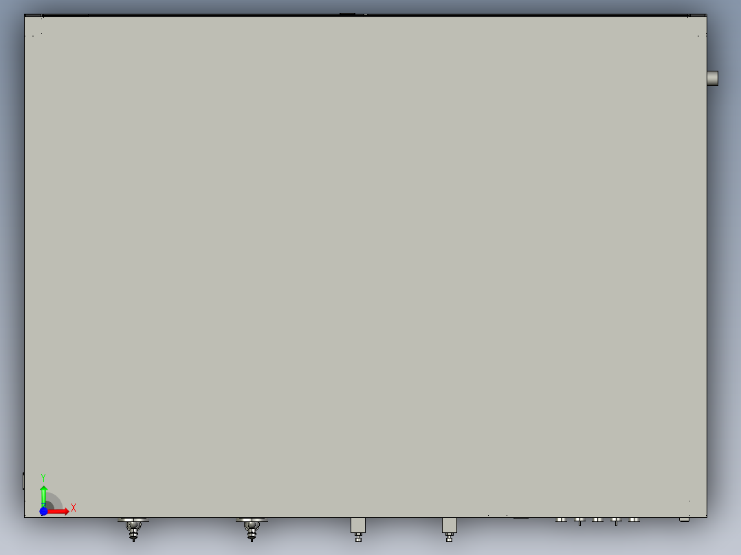 过滤杀菌水处理成套设备step前视图