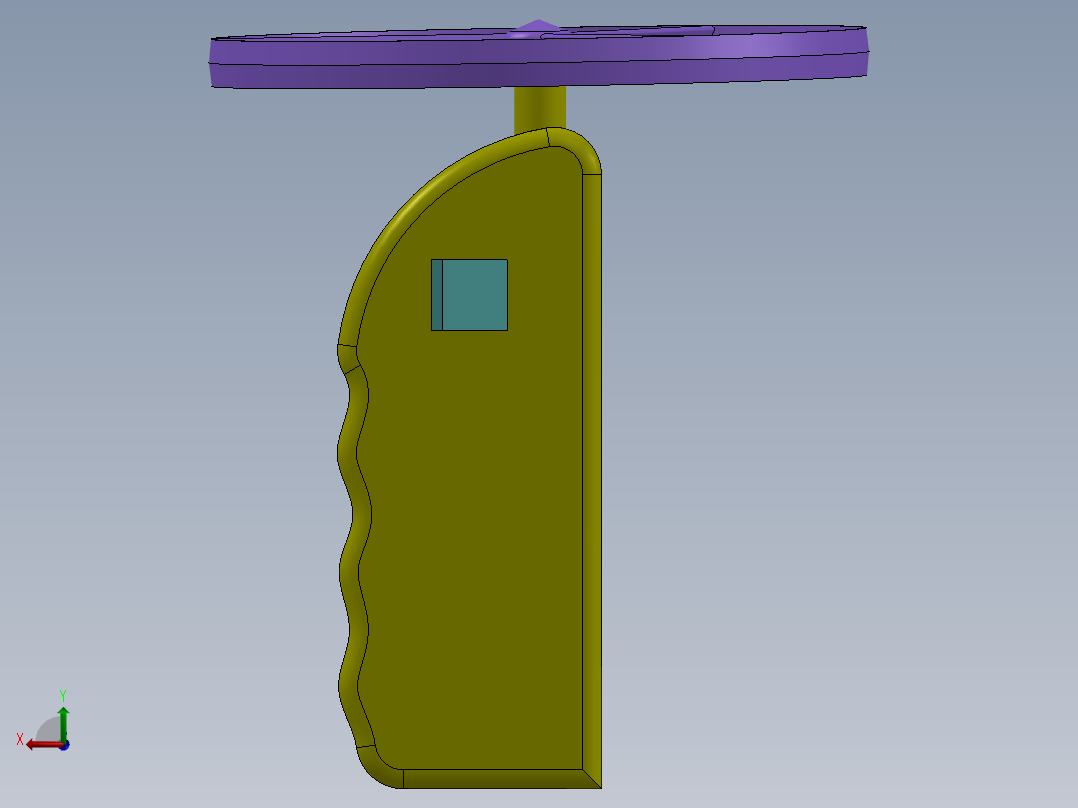 旋转陀螺-玩具后视图