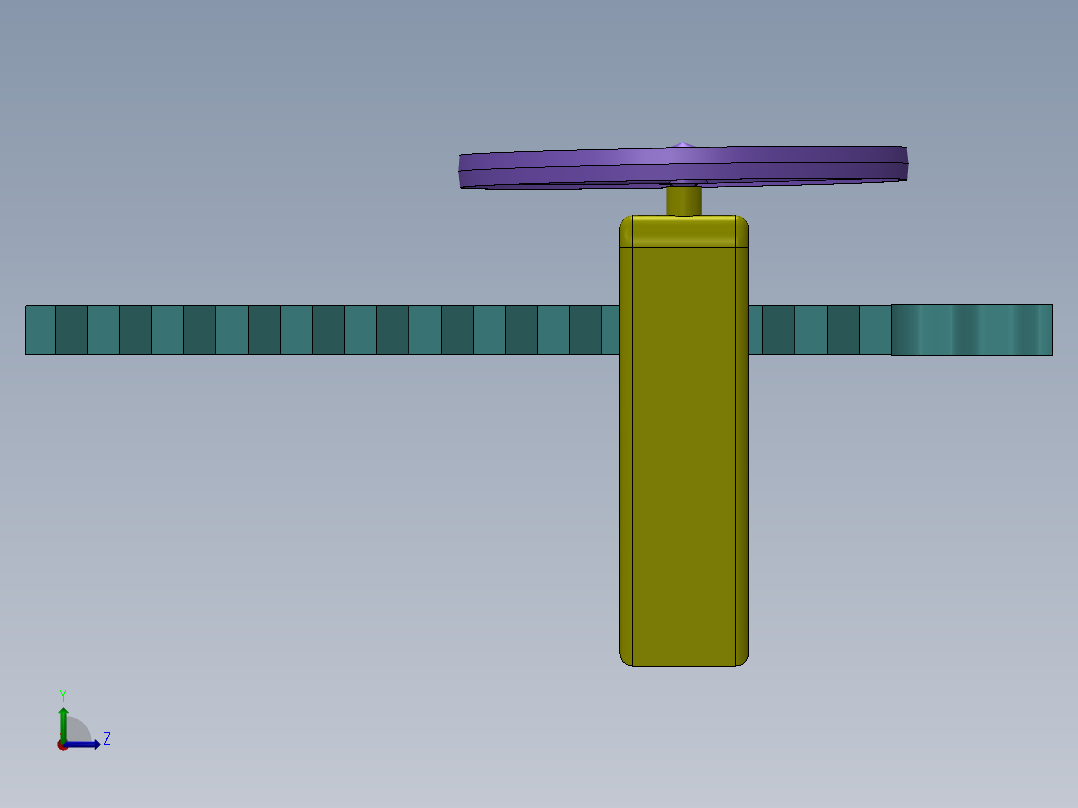 旋转陀螺-玩具左视图