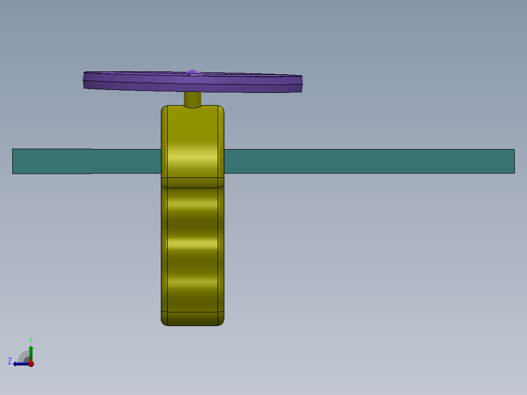 旋转陀螺-玩具右视图
