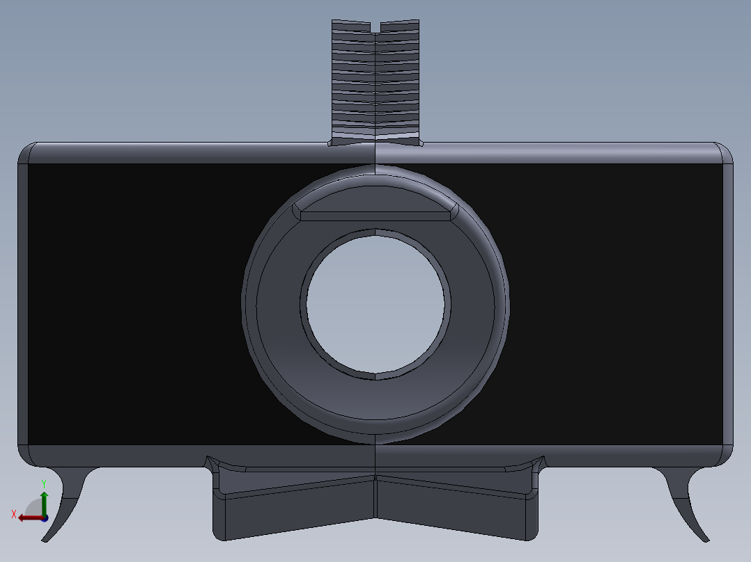 巴雷特扁消焰器前视图