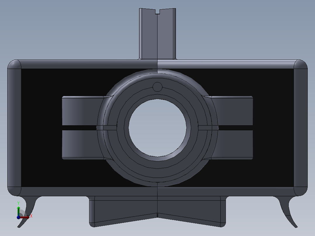 巴雷特扁消焰器后视图