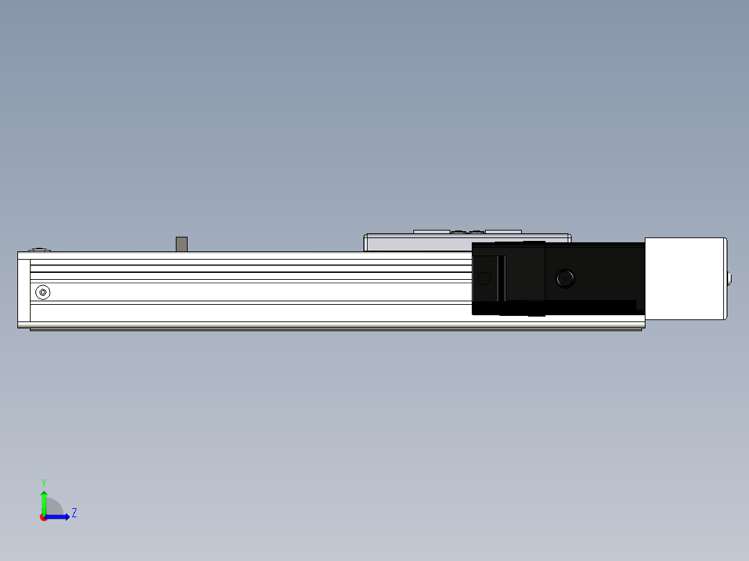 Toyo东佑达直线模组-ECH6-150-BR-M5左视图