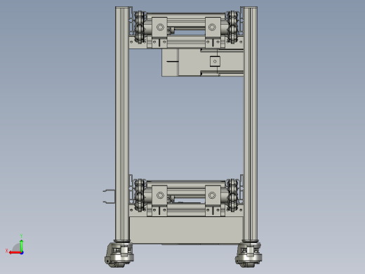 2.5倍速链1米长线体模型，自动化传输后视缩略图