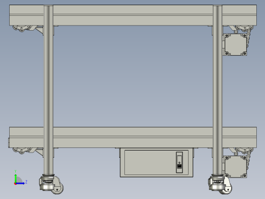 2.5倍速链1米长线体模型，自动化传输左视缩略图