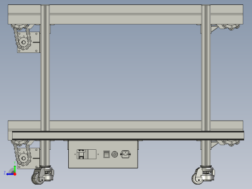 2.5倍速链1米长线体模型，自动化传输右视缩略图