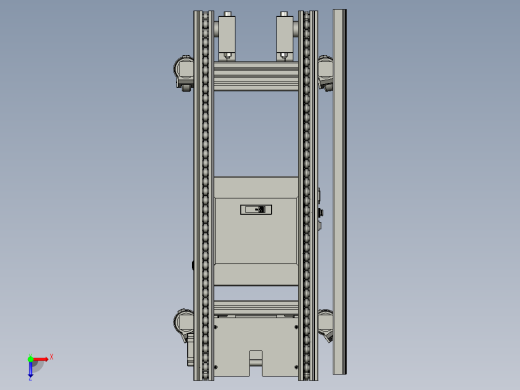 2.5倍速链1米长线体模型，自动化传输俯视缩略图