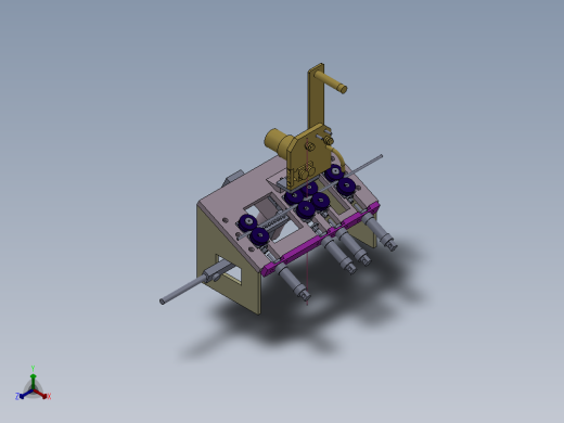 183铜焊管机正等轴测缩略图