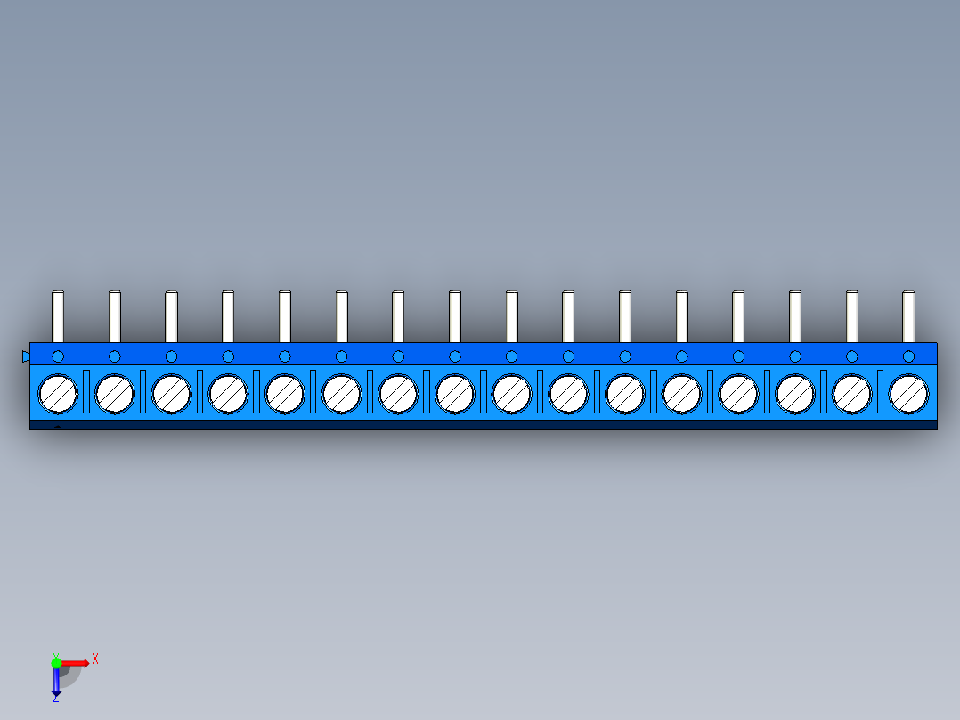 DEGSON DG301 系列 5.0mm 接线端子-DG301R-5.0-16P-12-00AH俯视图