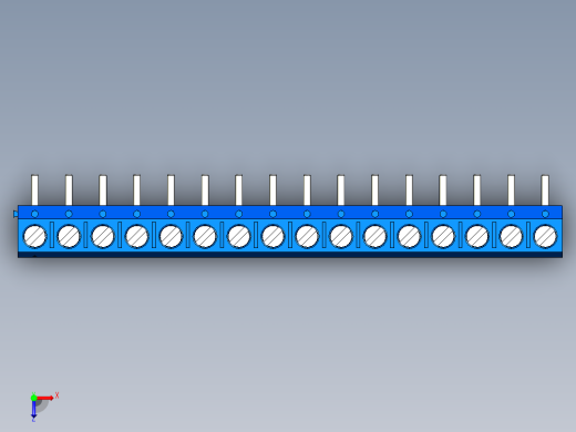 DEGSON DG301 系列 5.0mm 接线端子-DG301R-5.0-16P-12-00AH俯视缩略图