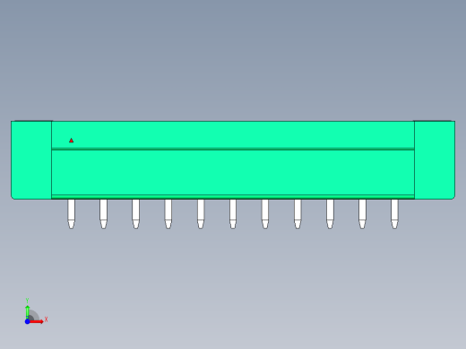 DEGSON 15EDG（公头） 3.81mm 螺钉锁紧，插拔式接线端子 FullPack-15EDGVM-3.81-11P-14-00AH前视缩略图